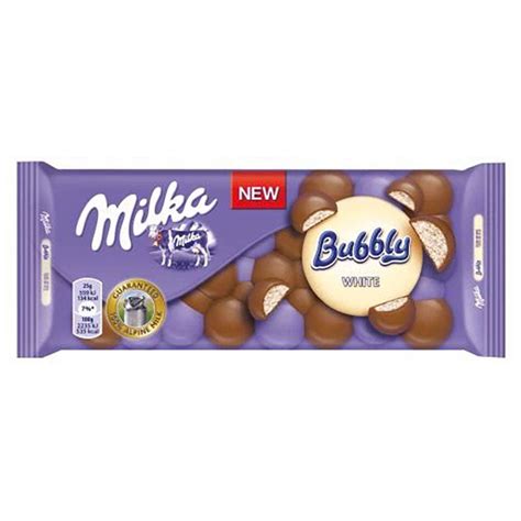 Milka Bubbly White Chocolate 95g Krinos Foods Atlanta Llc