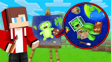 JJ Use DRAWING MOD To Kick Mikey Out Of The Planet In Minecraft