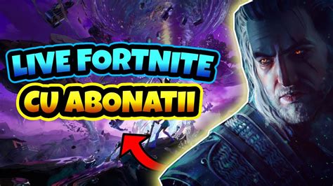 LIVE FORTNITE ROMANIA CU ABONATII PE MODUL NO BUILD PC DE VANZARE IN