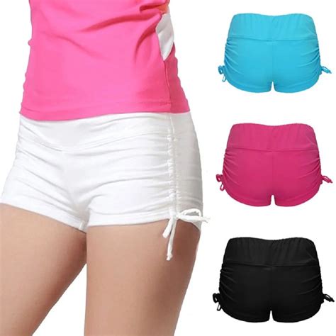 Quick Dry Sport Swim Shorts Beach Surfing Short Ladies Swimwear Board