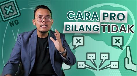 CARA NOLAK DENGAN ELEGAN BUAT LO ORANG YANG GA ENAKAN YouTube