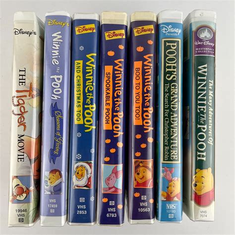 Walt Disney Winnie The Pooh Tigger VHS Tape Clamshell Case You Pick