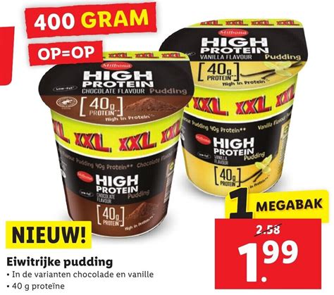 Eiwitrijke Pudding G Aanbieding Bij Lidl