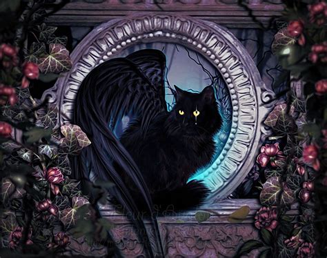 Mystic Cat By Fae Melie Melusine On Deviantart Cat Art Black Cat Art