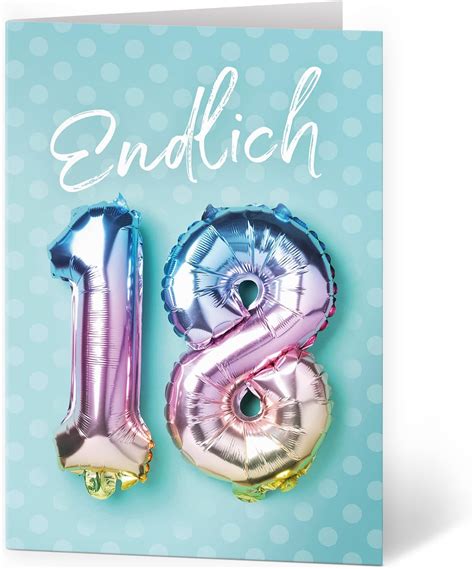 Xxl Gl Ckwunschkarte Zum Geburtstag A Endlich Ballons