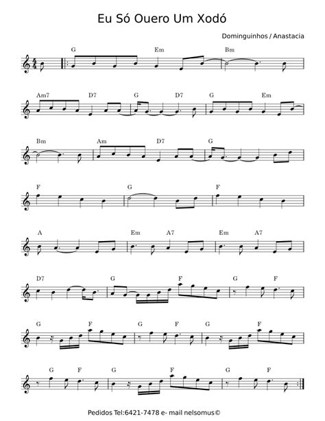 Eu So Quero Um Xod Dominguinhos Sheet Music For Piano Solo Easy