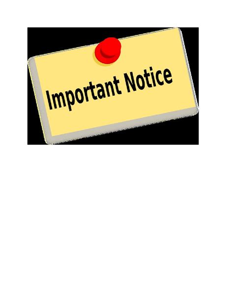 Important Notice Clip Art