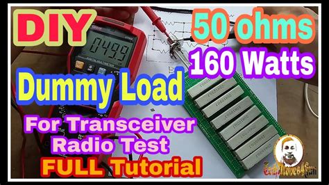 Diy Dummy Load 50 Ohms 160 Watts Full Tutorial Youtube