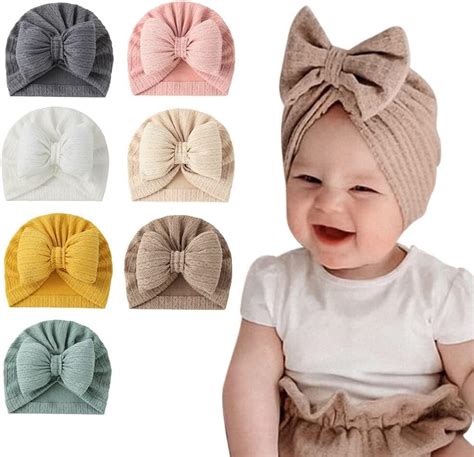 Uds Gorros De Turbante Para Beb Gorro Para Reci N Nacido Con Lazo