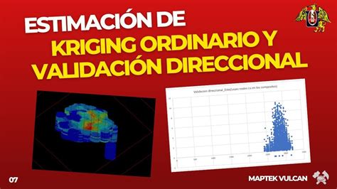 07 Estimación De Kriging Ordinario Y Validación Direccional Youtube