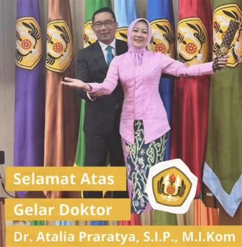 10 Momen Sidang Disertasi Atalia Praratya Raih Gelar Doktor