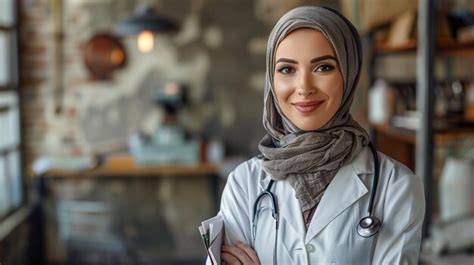 Premium Photo Closeup Portrait Of Friendly Smiling Confident Muslim