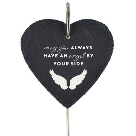 Dakota Fields Biser Waterproof Slate Heart Grave Marker People Memorial