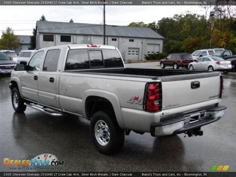 2005 Chevrolet Silverado 2500hd Lt Crew Cab 4x4 Silver Birch Metallic Dark Charcoal Photo 5