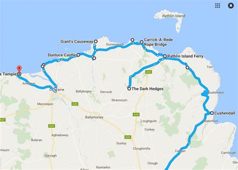 Giant Causeway Northern Ireland Map | Bruin Blog