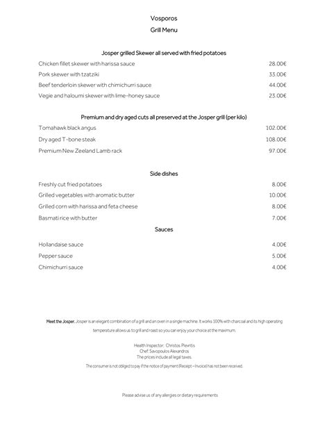 Grill Menu En Lbrint Page Flip Pdf Online Pubhtml