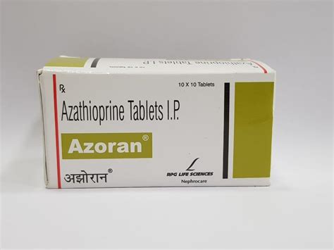 Azoran Azathioprine Tablets RPG LIFE SCIENCE LTD Packaging Size 20 1