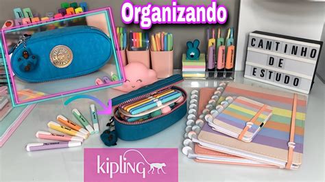 Organizando Estojo Duobox Da Kipling Soemtonspastel Youtube