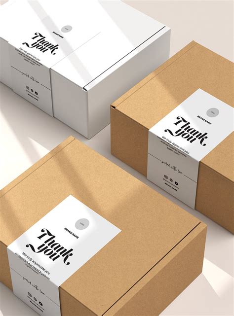 Editable Box Label Template Canva Custom Packaging Labels Order