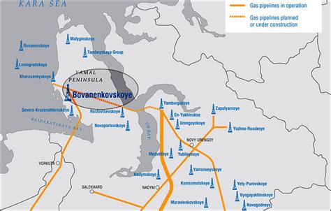 Gazprom Pipeline Map