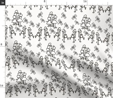 Playtime black and white Fabric | Spoonflower