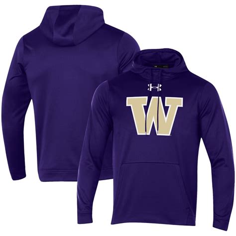 Washington Huskies Under Armour Big Logo Pullover Hoodie Purple