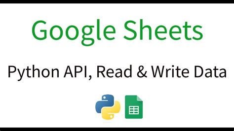 Google Sheets With Python Youtube