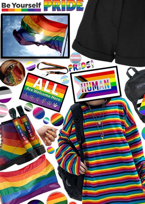 Happy Pride Month • Outfit Shoplook Lgbtq Outfit Lgbt Clothes Gay Pride Outfit