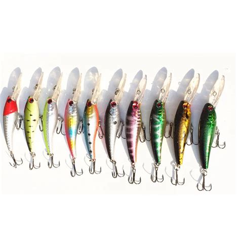 Fishing Lure Minnow Crank Bait Long Tongue Board Artificial Lure Baits