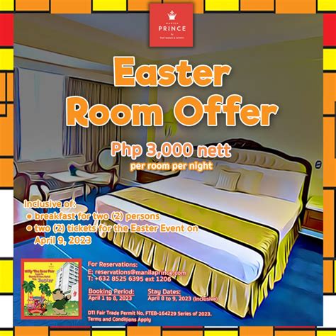 Manila Prince Hotel Easter Room Promo – Manila Prince Hotel