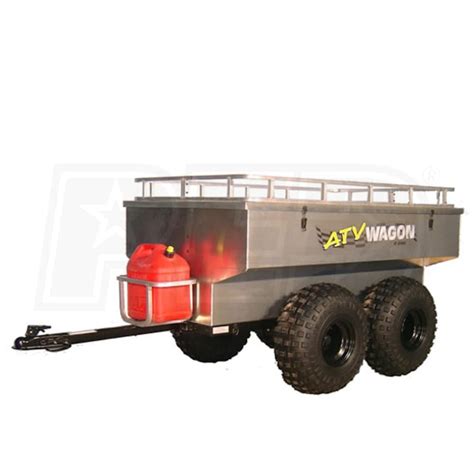 Atv Wagon 45 Cubic Foot Aluminum Tandem Axle Trailer Bosski Inc 1600al