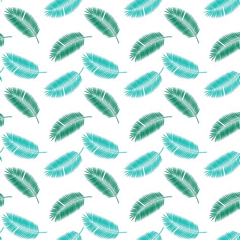 Palm Leaf Seamless Pattern Background. Vector Illustration. 4554259 ...