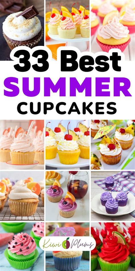 Best Summer Cupcakes Kiwi Plums