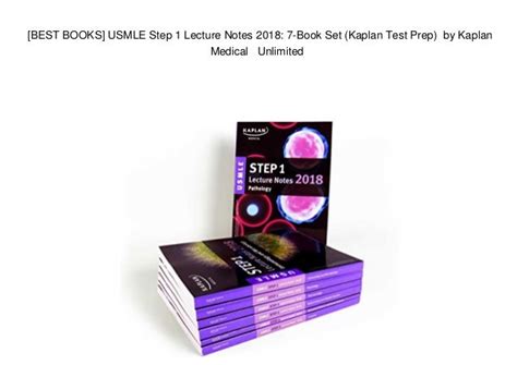 Best Books Usmle Step 1 Lecture Notes 2018 7 Book Set Kaplan Test Prep By Kaplan Medical