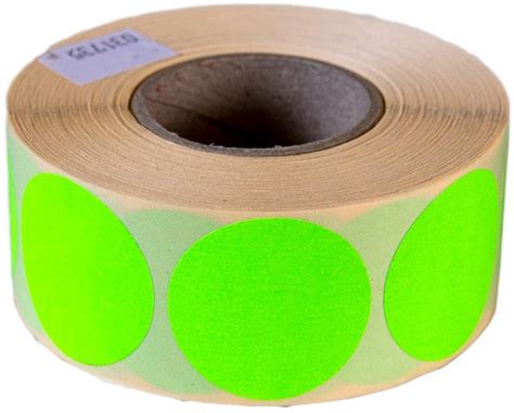 Etiket Mm Fluor Groen Permanent Rol Stuks