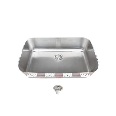 TopZero 18 Gauge Stainless Steel 30 In Single Bowl Undermount Kitchen