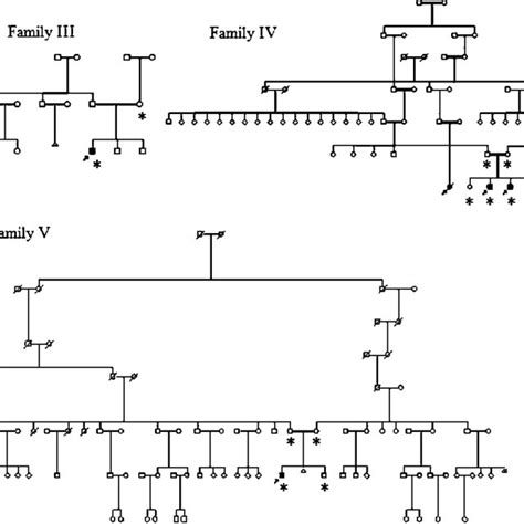 Pedigrees Of The Five French Canadian Families With Tremorataxia With