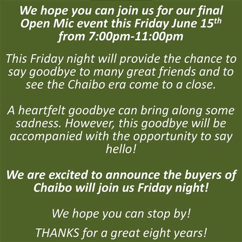Chaibo | Fitchburg MA