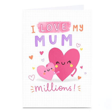 Buy Personalised Jess Moorhouse Mothers Day Card Love Mum Millions For Gbp 229 Card Factory Uk