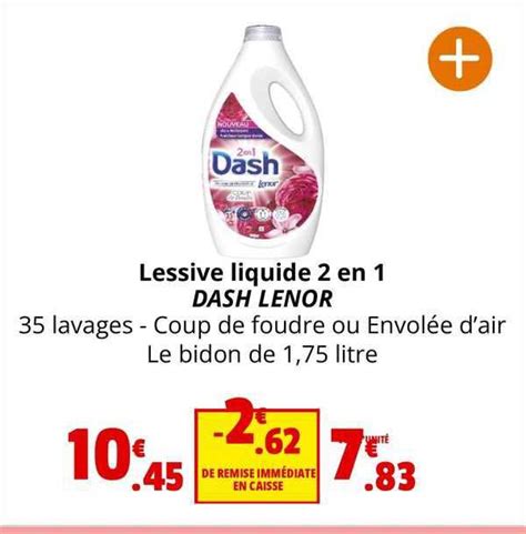 Promo Lessive Liquide En Dash Lenor Chez Coccimarket Icatalogue Fr