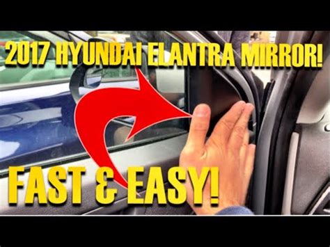 Hyundai Elantra Side View Mirror Replacement Fast Easy Diy Youtube