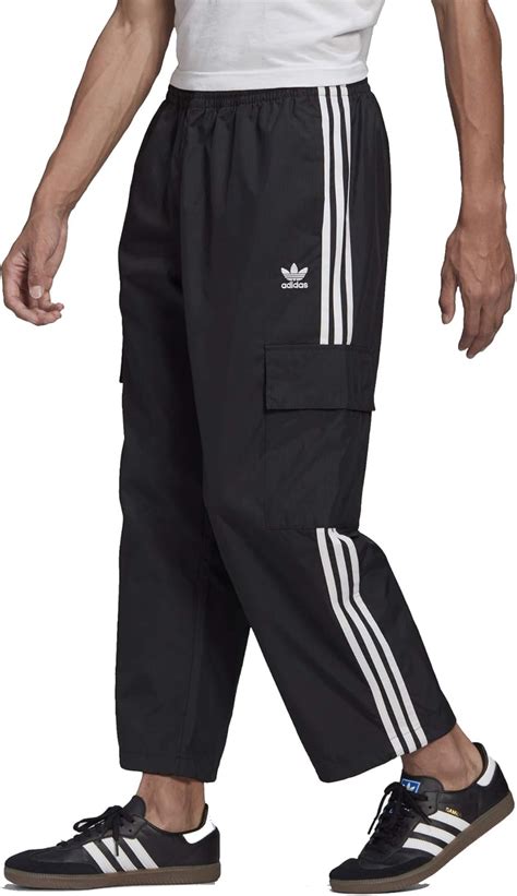 Adidas Originals Mens Adicolor Classic 3 Stripes Cargo Pants Black