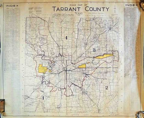 Road Map of Tarrant County, Texas - High Ridge Books, Inc.