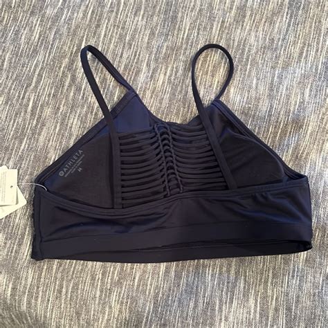 Athleta Swim Nwt Navy Athleta Macrame High Neck Bikini Top Poshmark