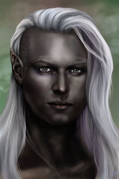 Drow Portrait Drow Male Character Portraits Portrait