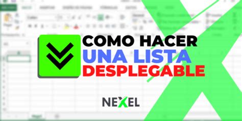 APRENDE Cómo hacer una lista desplegable en Excel