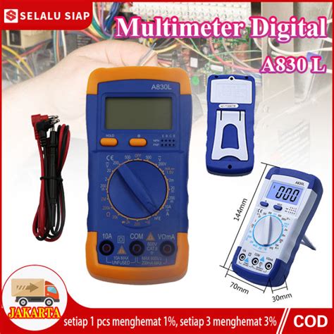 Dalam Stok Dikirim Dari Jakarta Avo Meter Multimeter Digital A L