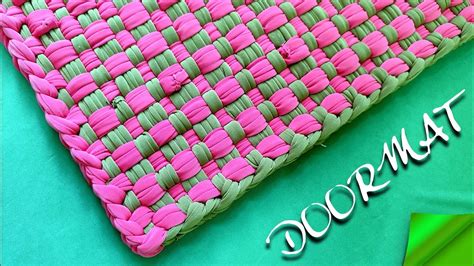 How To Make A Different Doormat With Old Clothes Weaving Doormat Idea