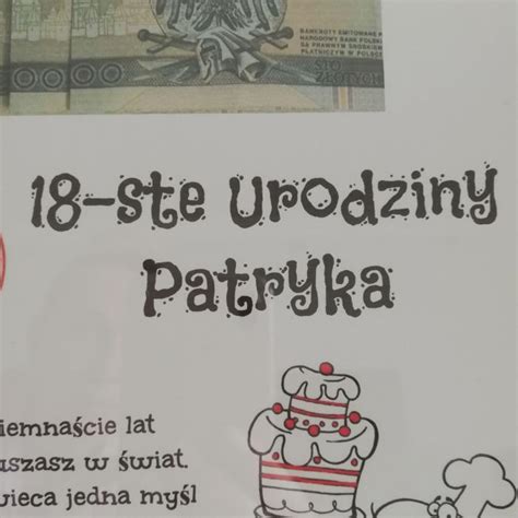 Twój Pierwszy Milion Ramka na 18 Urodziny