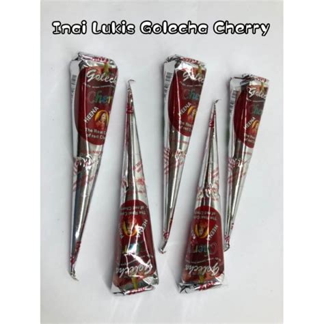 Pc Golecha Cherry Inai Lukis Henna Paste Lazada